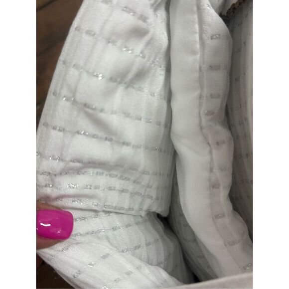 Koolaburra by Ugg twin size Jane white silver comforter set blanket bedding nwt - Picture 4 of 7